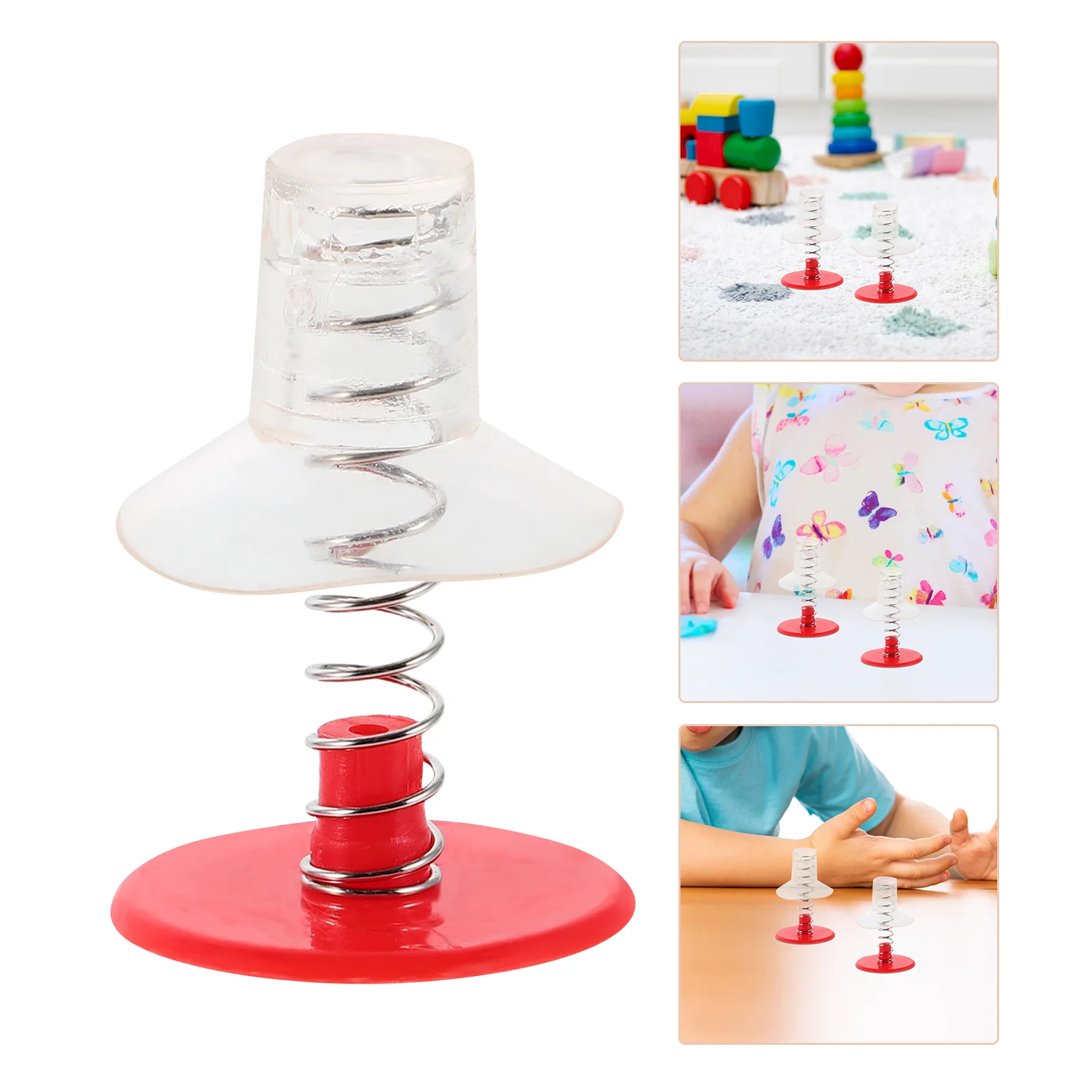 

50Pcs Spring with Suction Cup - Telescopic Bounce Action for DIY Projects - Fidget Sensory Gadgets Bulk Kids Entertainment