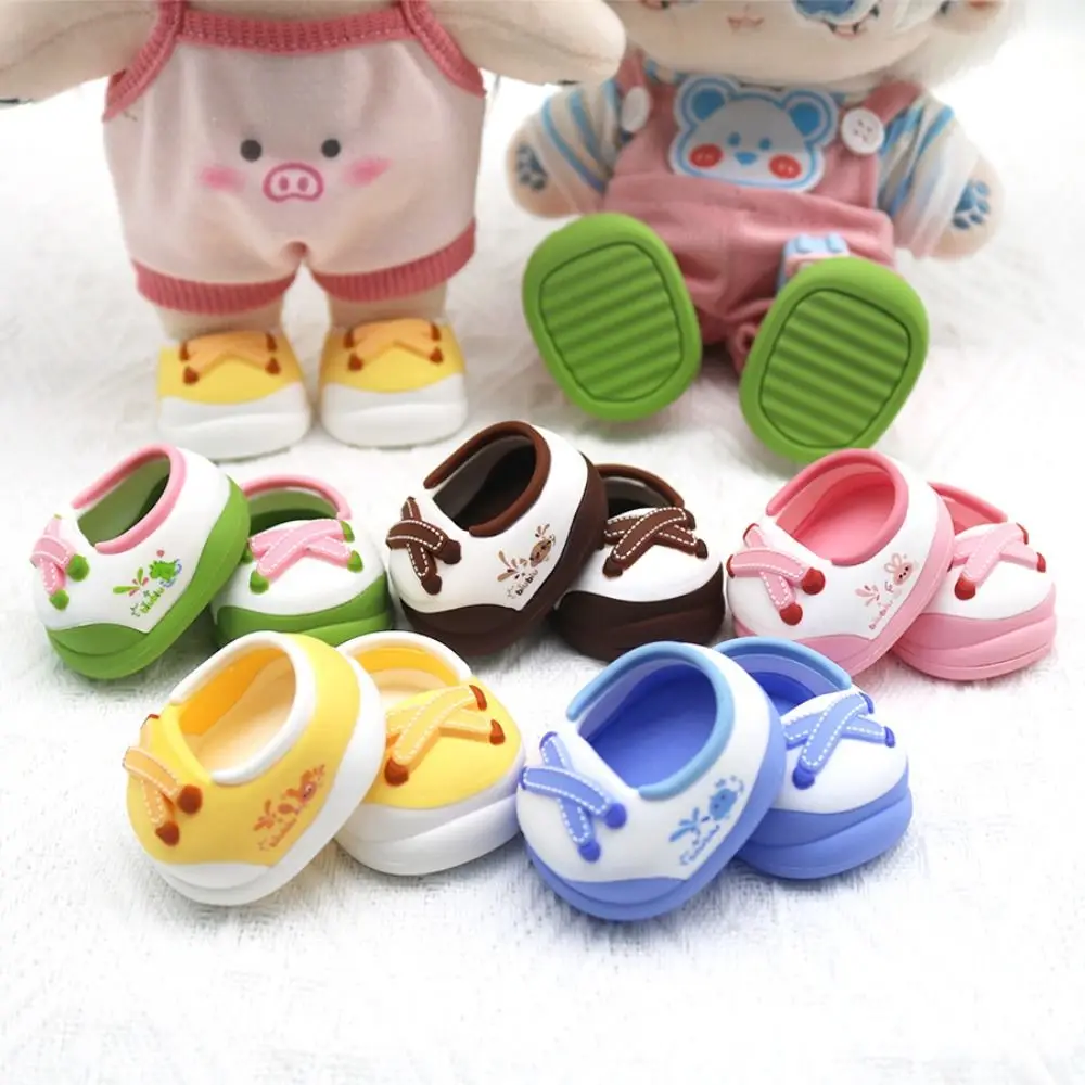 Decoration Round Toe Cotton Doll Shoes Cartoon Mini Doll Walking Shoes Can Stand Cute Doll Shoes For 20cm EXO Doll