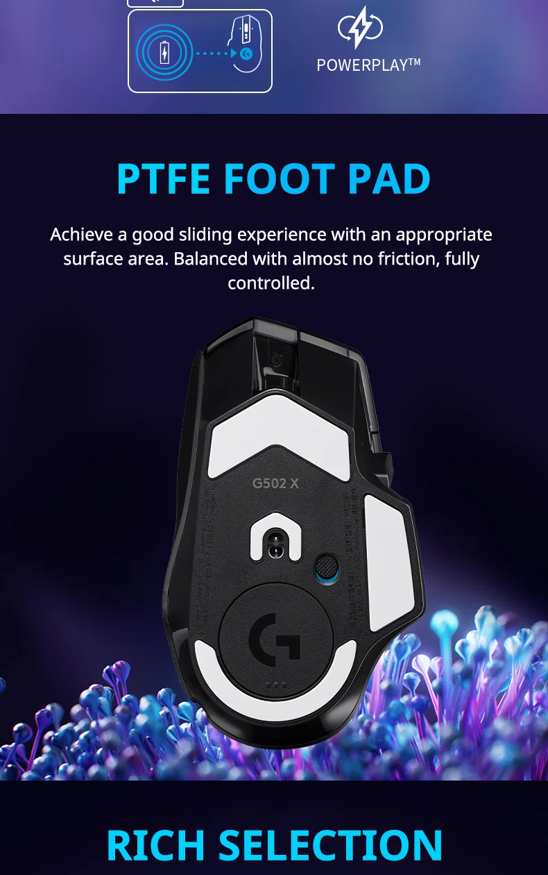 Logitech G502 X LIGHTSPEED Wireless Gaming Mouse, HERO 25K, 25600 DPI, 13 Programmable Buttons, Esports Version