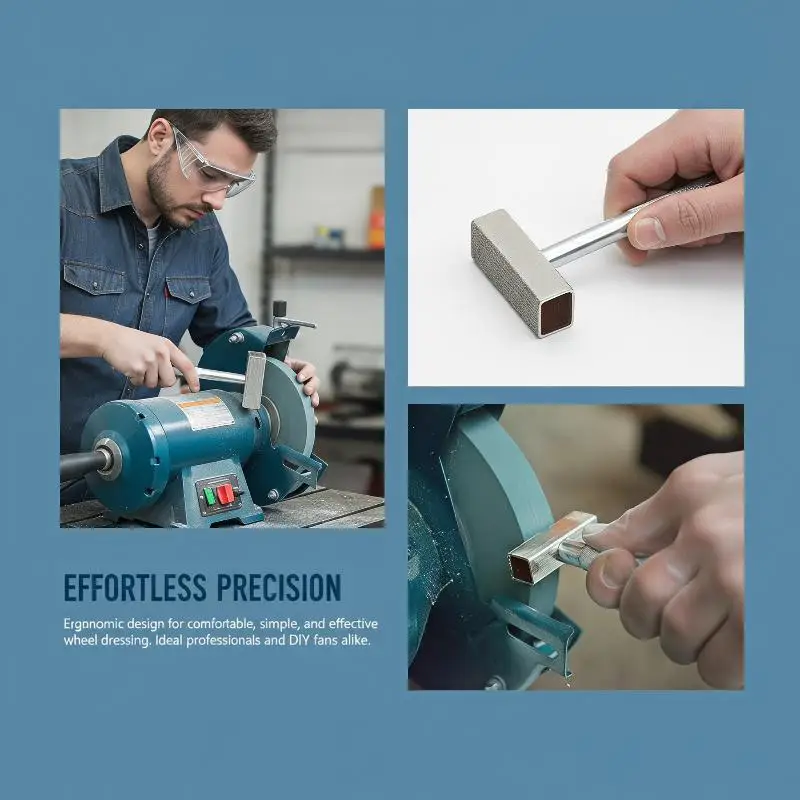 Diamond Grinding Wheel Dresser, Thicken Abrasive Dressing Tool For Bench Grinder, Sanding Disc & Sharpening Stone Trimming