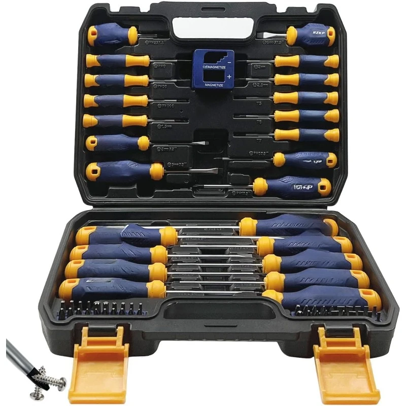 Magnetic Screwdriver Set 66-Piece,  Mini Precision Screwdriver, Replaceable Screwdriver Bits With Sturdy tool box