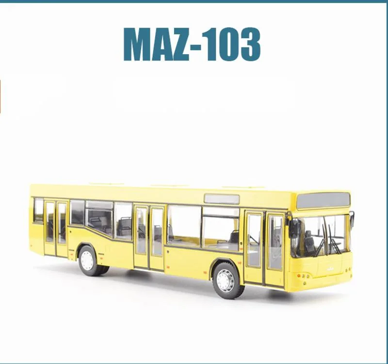 

1/43 Новое поступление, специальная цена, литой под давлением металл, белорусский MAZ-103, модель автобуса, мебельная витрина, коллекция игрушек для детей