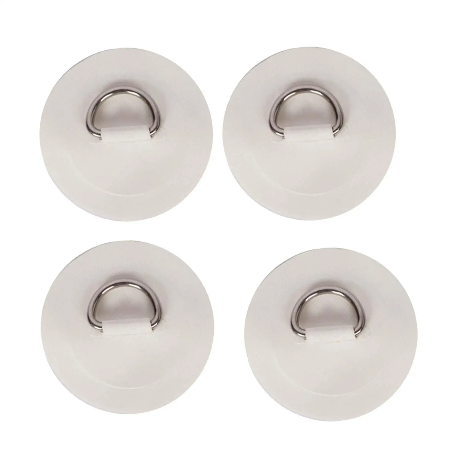 

4 Pieces Stainless Steel D Rings Patch PVC Inflatable Boats Surfboard Lightweight Canoes Kayaks Durable Portable D Rings Pad