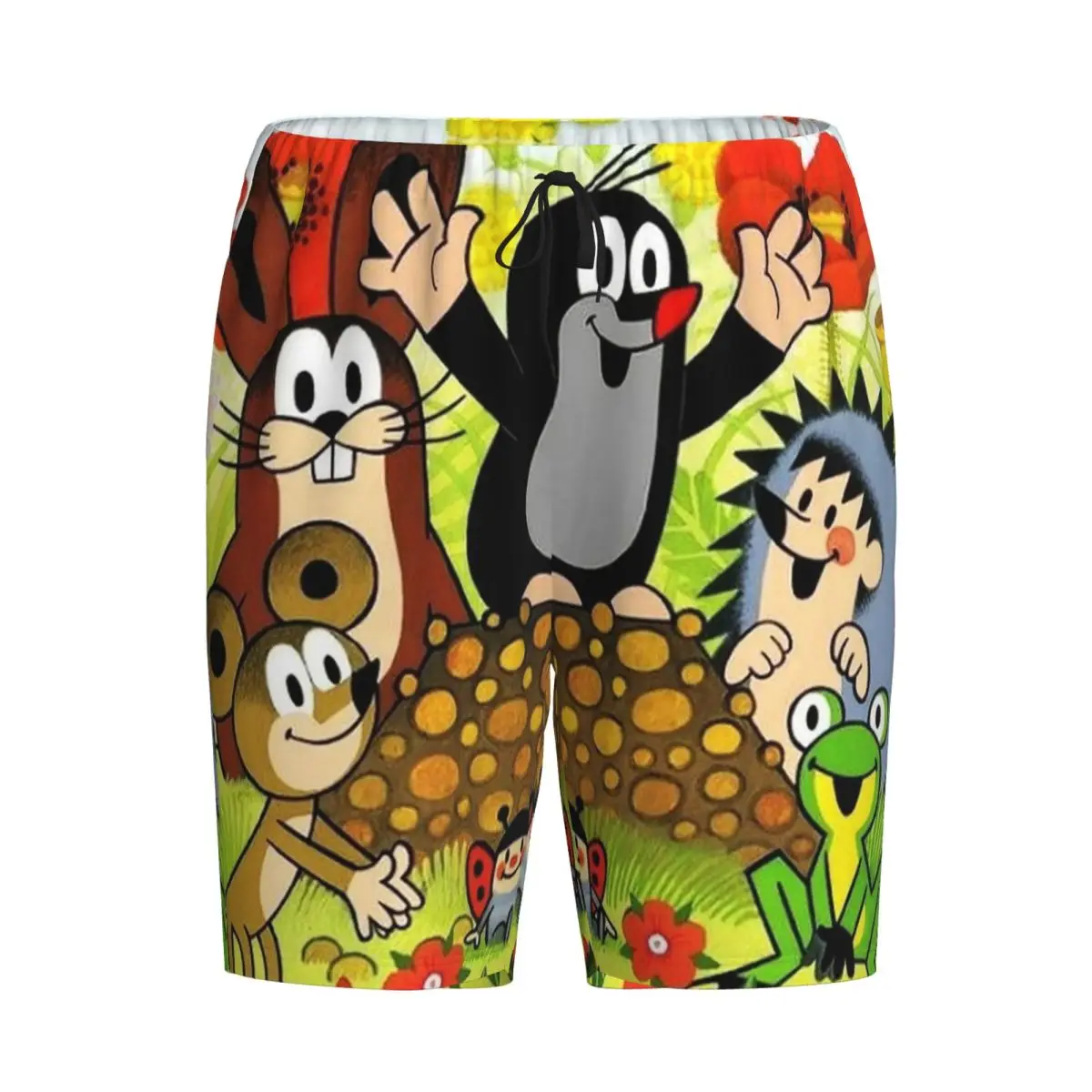 

Мужские пижамные шорты Custom Mole Happy Krtek для сна и отдыха