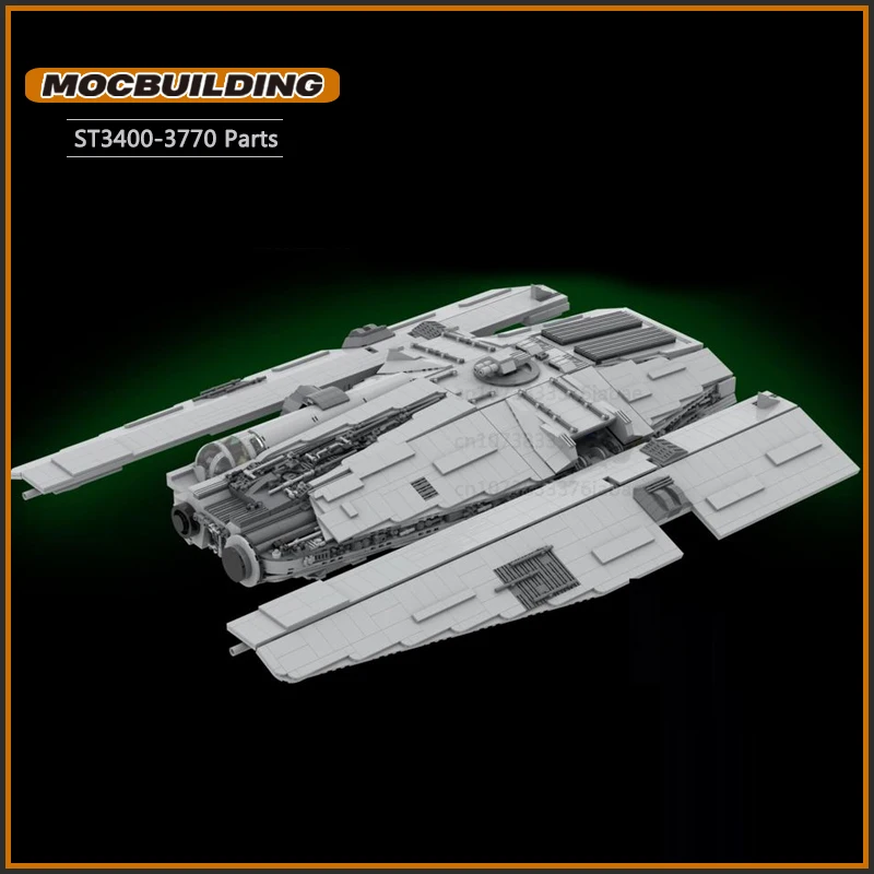 UCS Space Fondor Haulcraft MOC Building Block Technology Bricks Transportation DIY Assembly Model Collection Display Toys Gifts