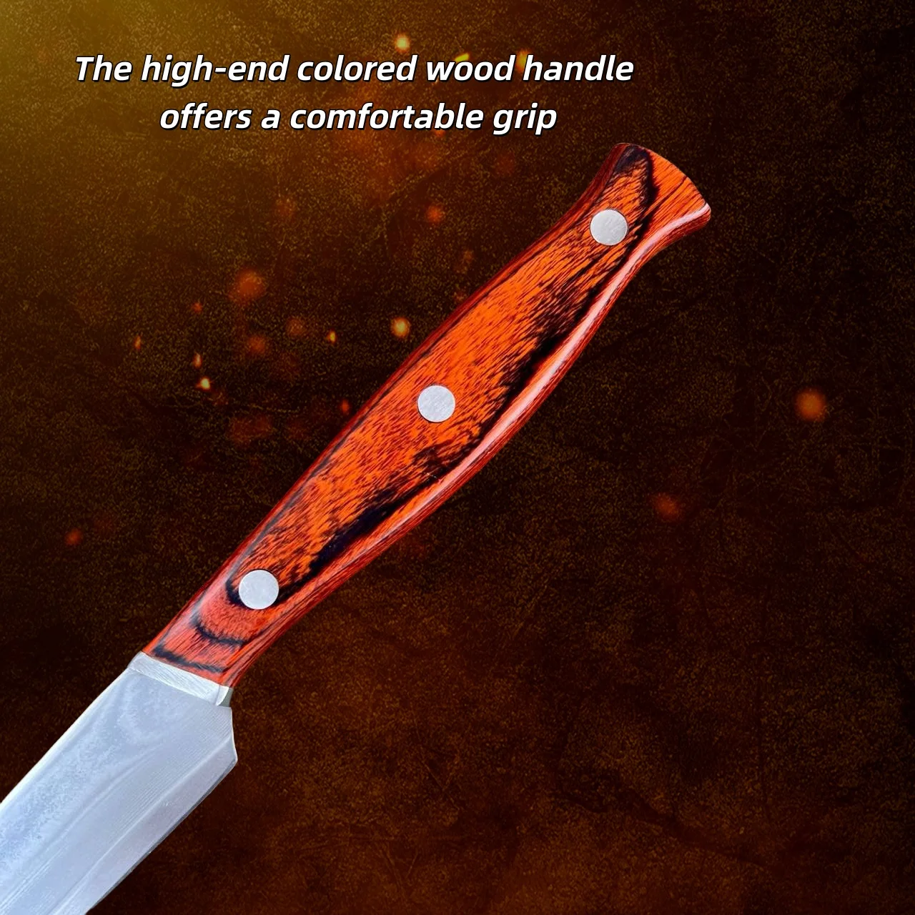 Damascus Steel All-purpose Knife  67-layer Steak Knife, VG10 Forged Blade Long-lasting Sharp Blade Fruit Knife  Daily Use Knife