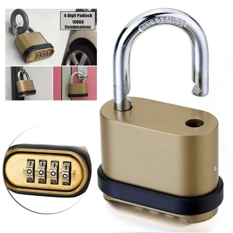 4-digit Combination Zinc Alloy with Password Waterproof,rust-proof and Anti-theft Warehouse Special Lock Truck Door Lock Padlock