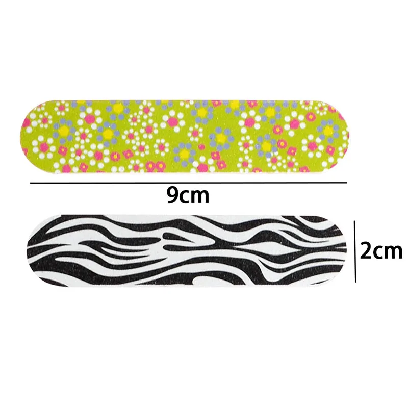 Flower Printed Nail File 9cm Colorful Daisy Nail File Printing Double-Sided Nail File Sharpener Professional Manicure Tools