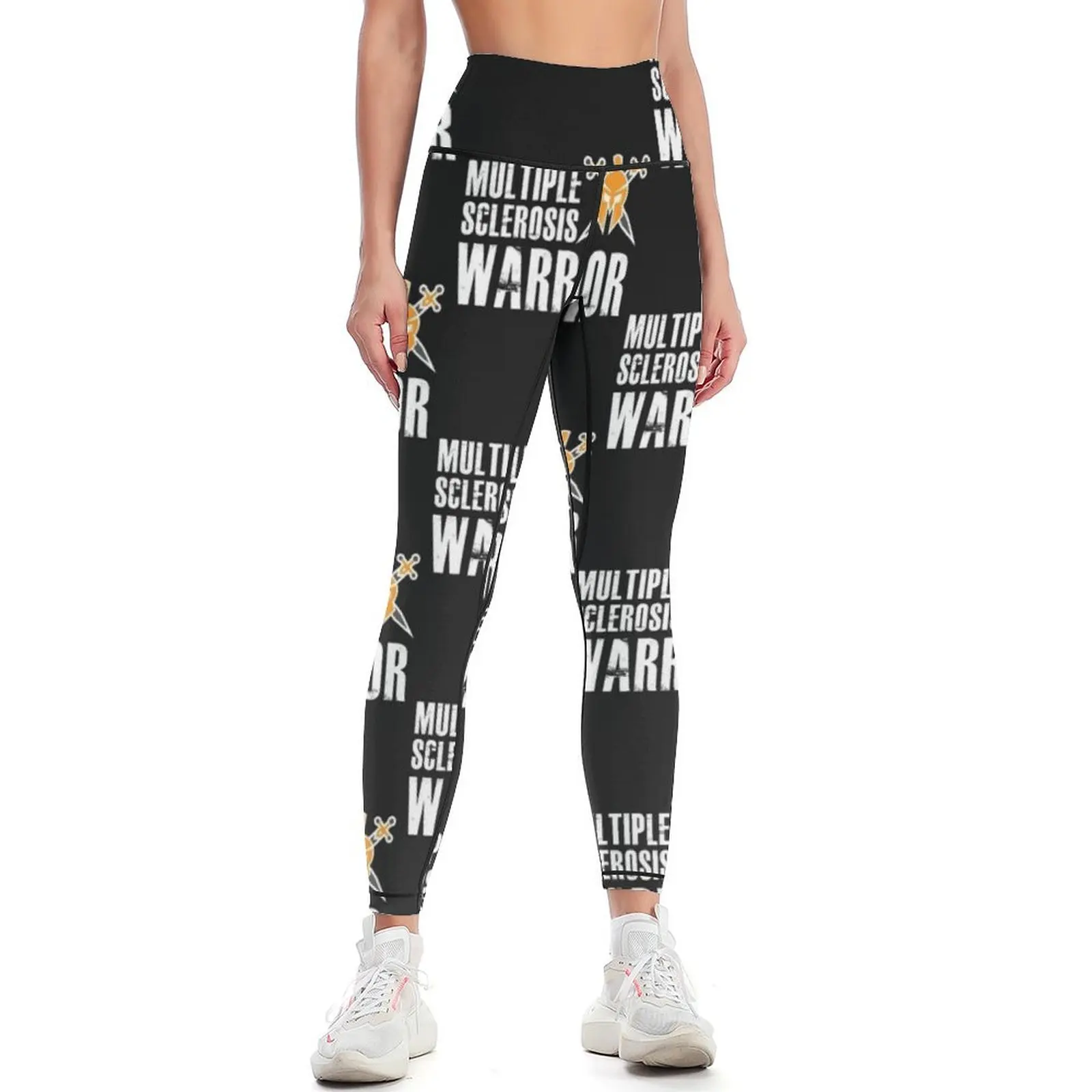 

Multiple Sclerosis Warrior - MS Support Awareness Fighter Leggings for physical sporty woman gym sport set Womens Leggings