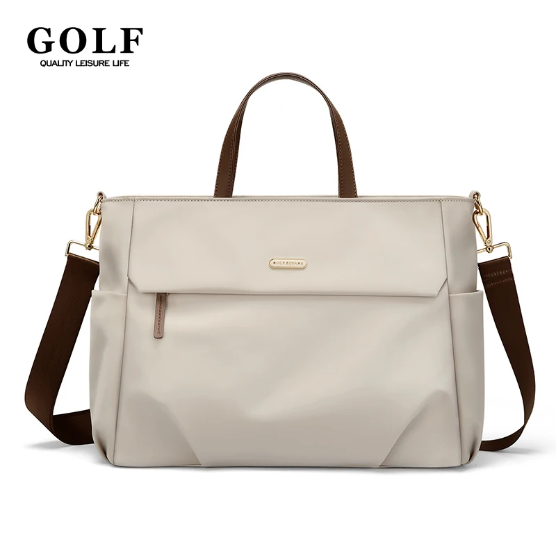 Sac à main de GOLF pour femmes, porte-documents pour ordinateur portable, sac de travail étanche de 15 pouces pour dames, sacs à bandoulière pour ordinateur de banlieue