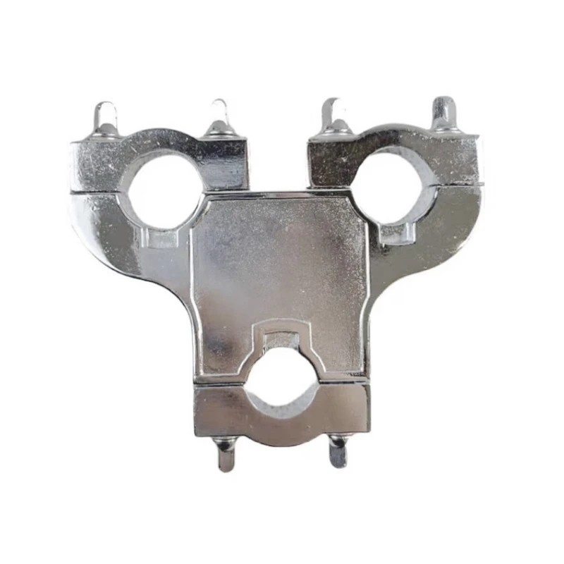 

Drum Expansion Clip Drum Set Pipe Clamp Drum Accessory Drum Clamp Connector Three Hole Drum Seats Connector Metal Clamp