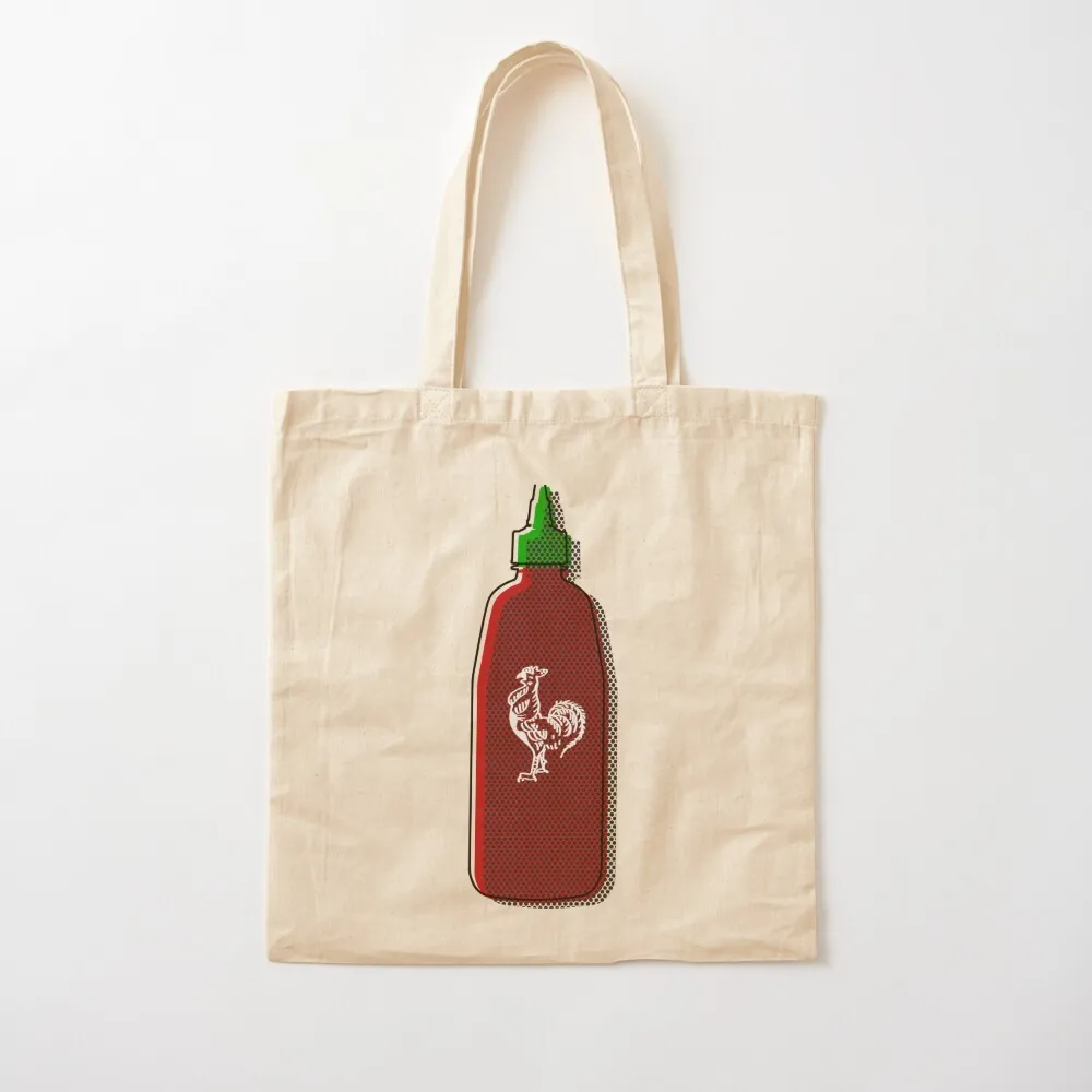 Sriracha hot sauce design Tote Bag Large bags for women reusable shopping bags tote bag woman Canvas Tote Bag