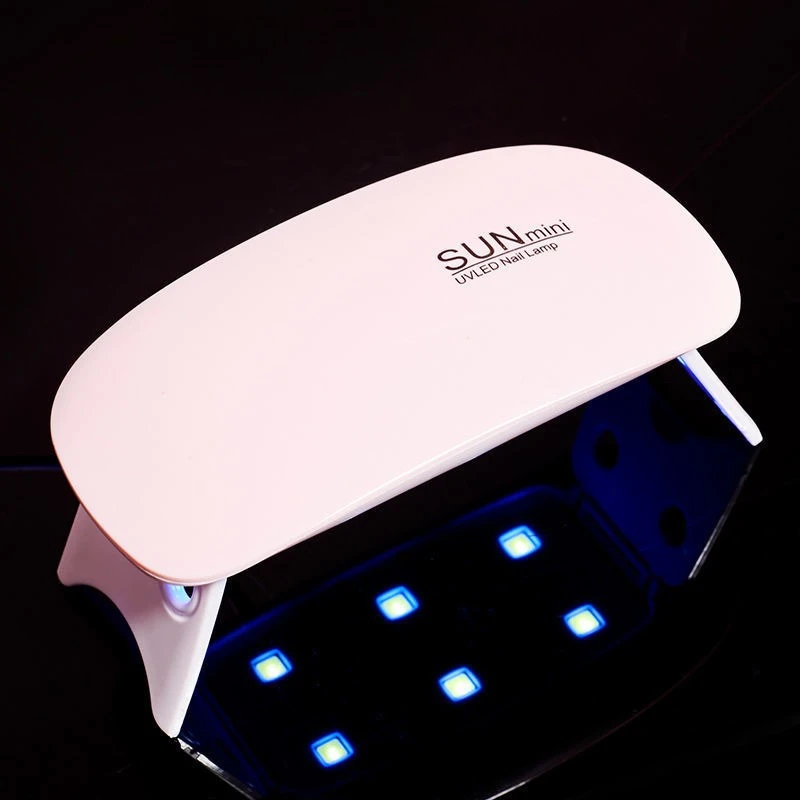 USB Nail Drying Mini LED Phototherapy Machine 6W UV Gel Polish Curing LED Mini Nail Lamp Nail Art