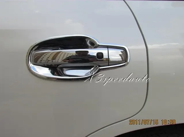 Chromed  Door Handle Cover Bowl For Toyota Land Crusier 200 LC200 FJ200 2008 2009 2010 2011