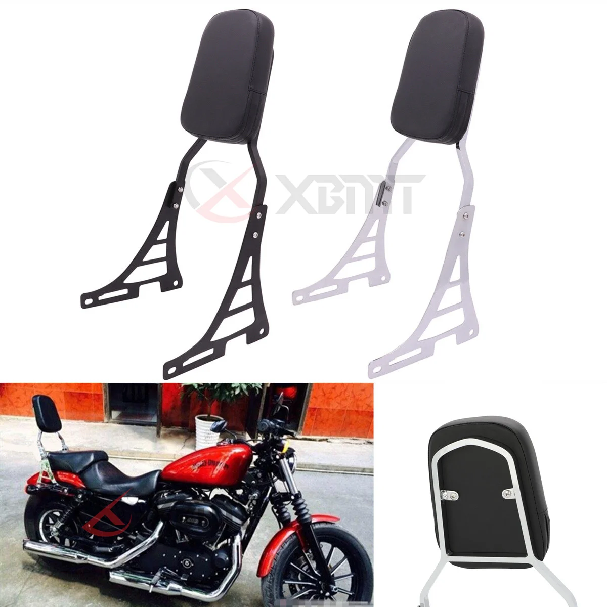 2004-2019 Motorcycle Backrest Sissy Bar For Harley Sportster 883 1200 XL883L XL1200C XL1200L XL1200N Forty Eight Iron XL883N