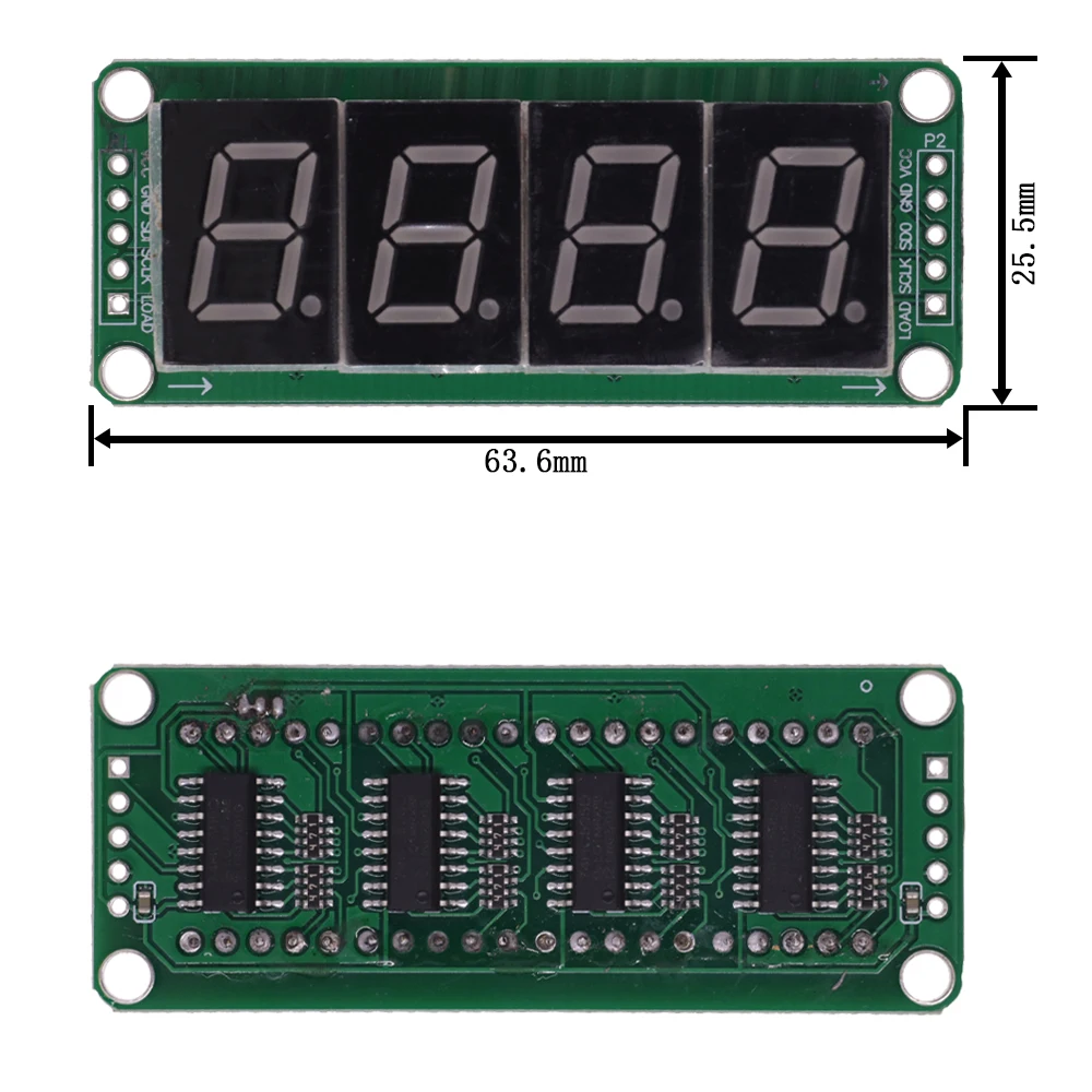 Static drive 2 3 4 segment Digital Tube LED Display Module 2 Digital 74HC595 tube 100% new original