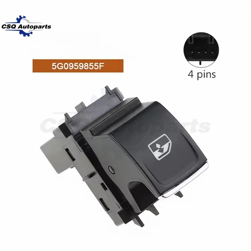 5G0959855F 2PCS Passenger Side Window Switch Button For VW Golf GTI MK7 1.6 TDI