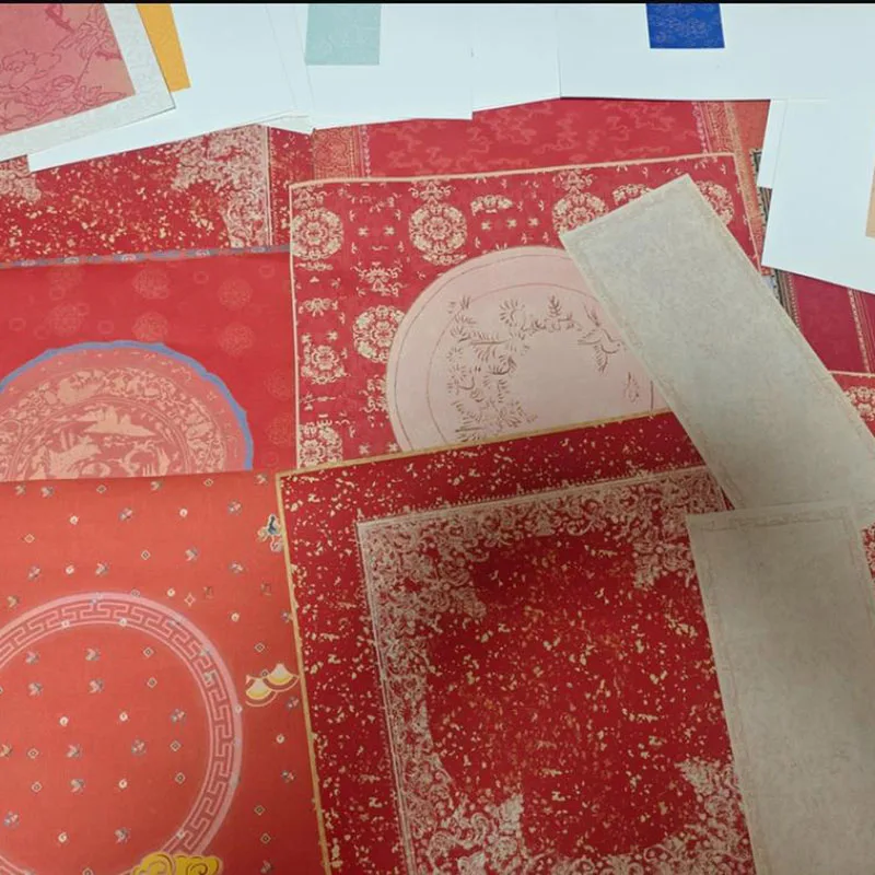 16 ورقة 24x24 سنتيمتر السنة الصينية الجديدة زوجين ورقة ، ورقة شوان لكتابة شخصية فو DIY ، ممارسة الخط مهرجان الربيع #5