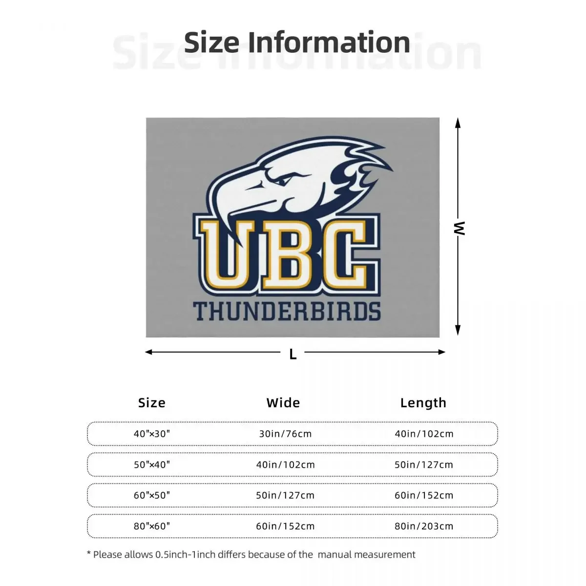 UBC (Thunderbirds) Logo3 رمي بطانية شعر فاخرة St Thermals للسفر بطانيات عتيقة
