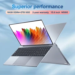 2024 przenośne 15.6 Cal 1920*1080 ekran HD cienki Netbook Intel Celeron N5095 16GB RAM 1024GB SSD Windows 11 Pro Laptop