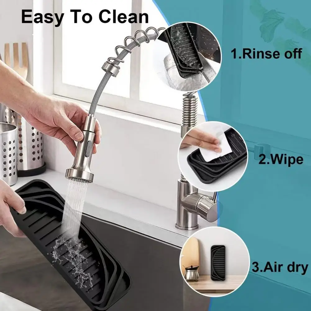 

Силиконовый поддон для капель для холодильника, водонепроницаемый коврик для кофемашины, диспенсер для воды, нескользящий