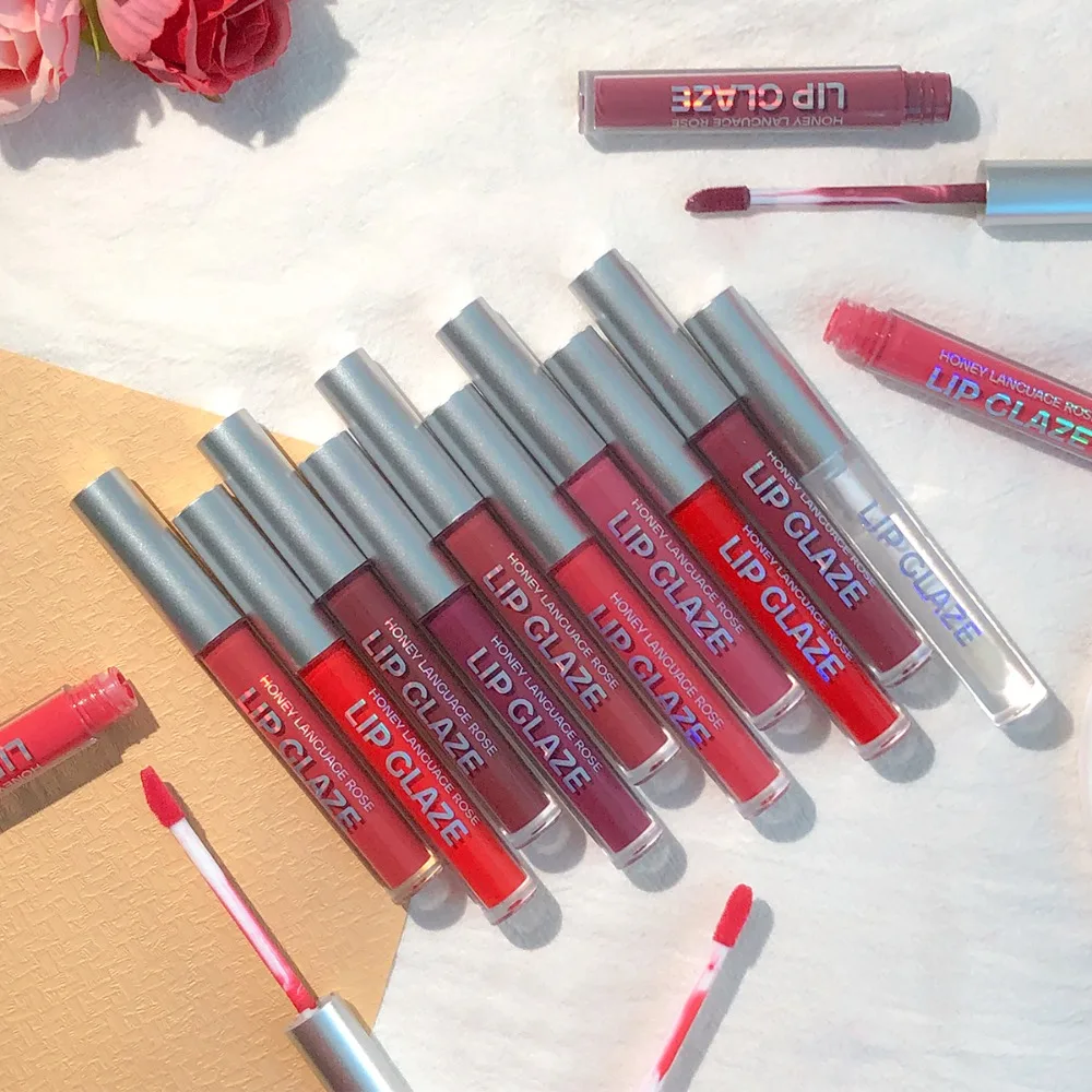 ชุดลิปกลอสเนื้อแมท 10 สี ติดทนนาน ให้ความชุ่มชื้น กันน้ำ ไม่เหนียวเหนอะหนะ ไม่ซีดจาง ใช้งานง่ายสำหรับทุกสภาพผิว