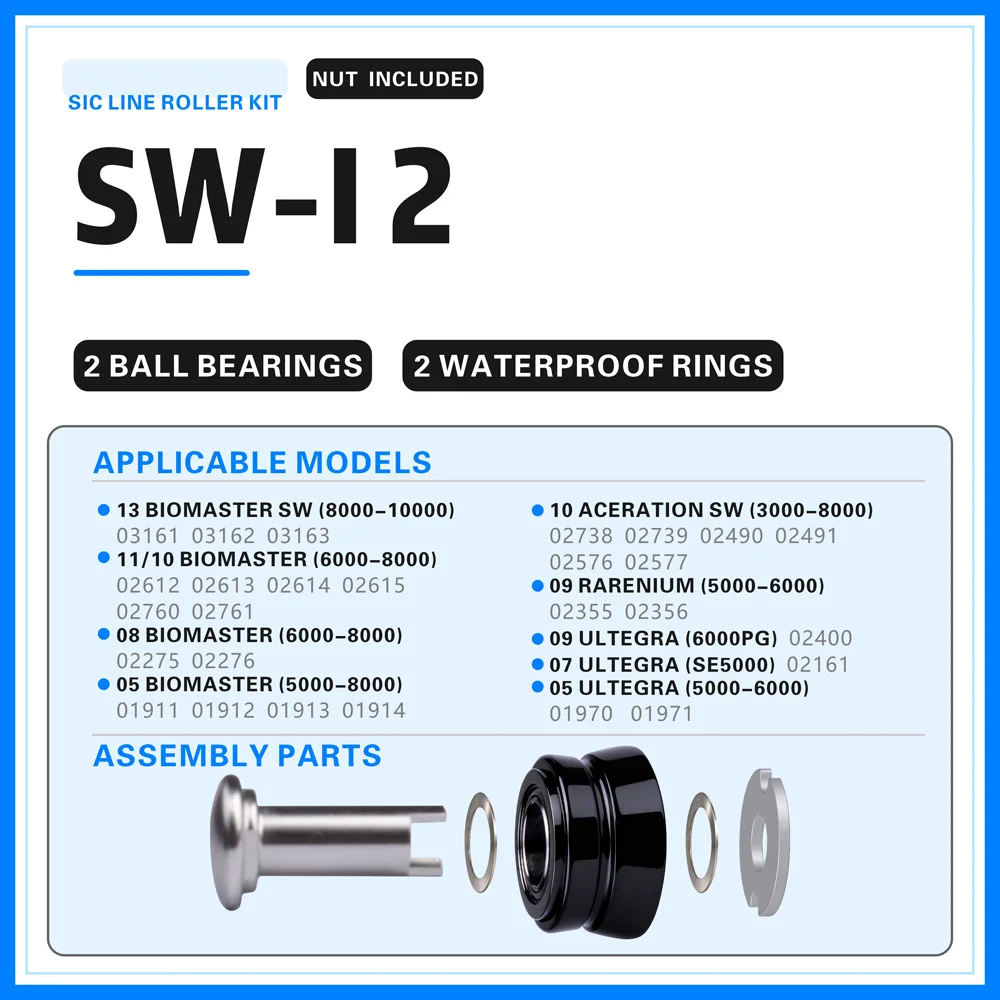BassLegend für Shimano Sea Reel Fishing SIC Line Roller STELLA/TWIN POWER/SARAGOSA/BIOMASTER/STRADIC/SPHEROS/SOCORRO SW – Detail 13