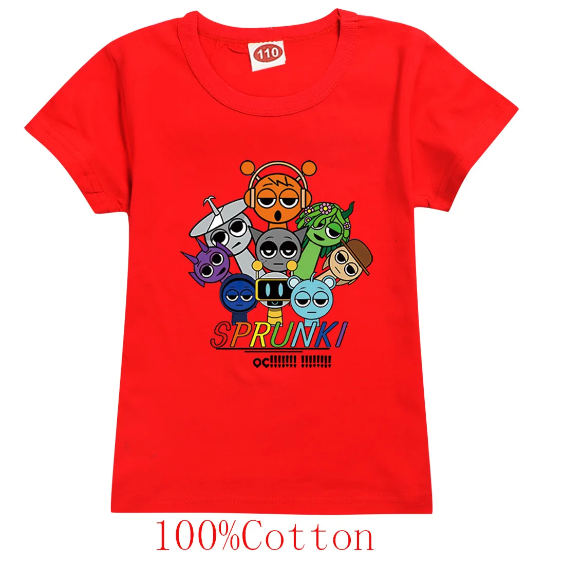 

Camisetas Sprunki T Shirt Kids Game Incredibox Clothes Toddler Girls Short Sleeve Tops Boys Cartoon Tshirts Children Causal Tees