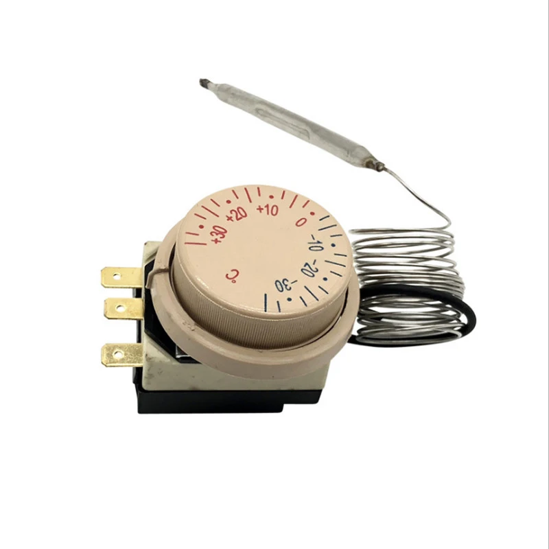 Freezer -30~+30 Degree Celsius AC 250V 16A AC380V Temperature Capillary Thermostat