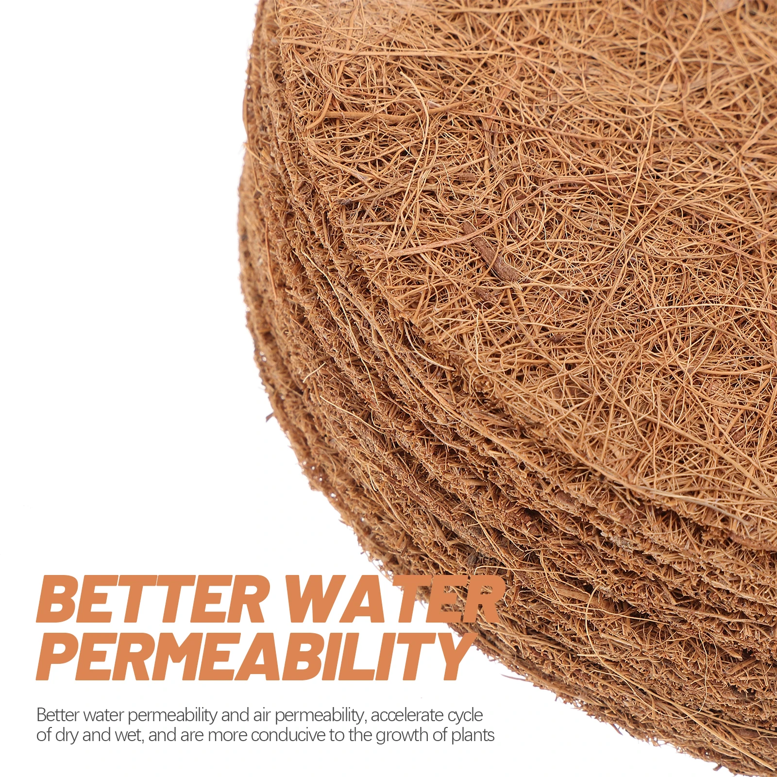 

12pcs Coir Fiber Liner For Hanging Flower Basket Plant Basket Liner Replacement Liners For Garden Home Decoration Wedding