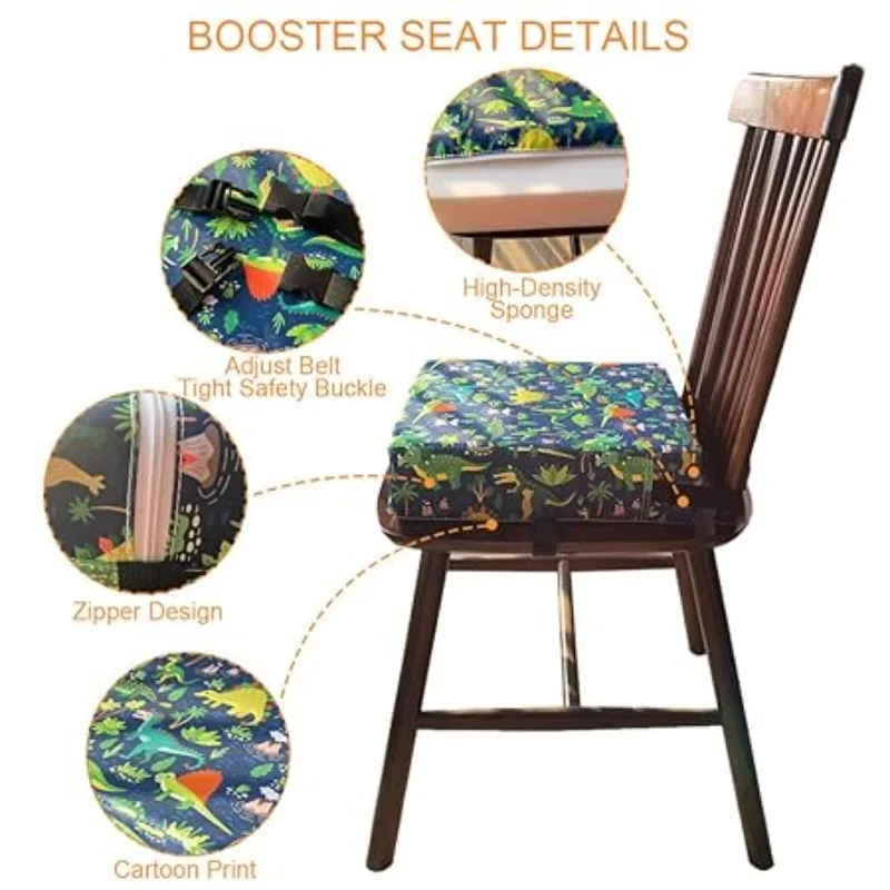 Toddler Booster Seat for Dining Table Cushion Portable Booster Seats Baby Chair Heightening Booster Chair Seat Pad Mat for Kids view 4