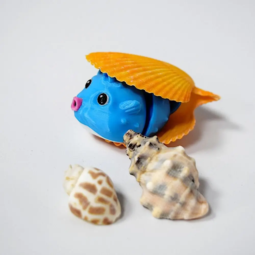 Micro ornement de dauphin de paysage, petite taille en forme d'animal, impression 3D, artisanat fait à la main, conception de poisson, décoration d'aquarium