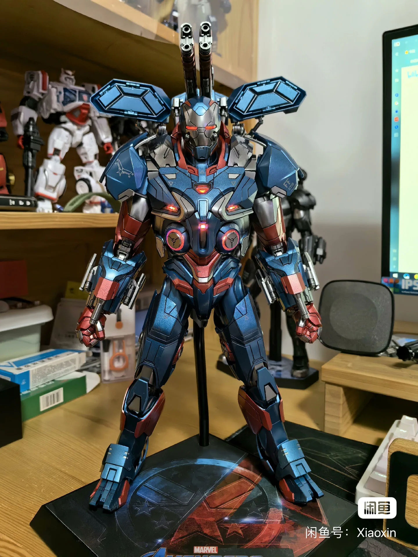 

Оригинальный Ht Marvel Avengers: Endgame Alloy Iron Patriot 2,0 1/6 аниме фигурка Коллекция Модель игрушки подарки для детей