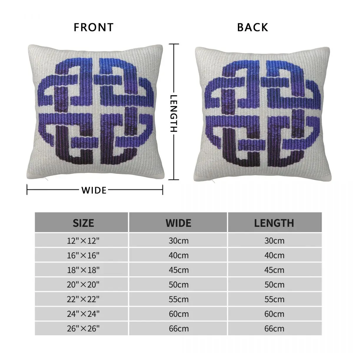 Celtic Cross Pillowcase Polyester Linen Velvet Printed Zip Decor Throw Pillow Case Sofa Seater Cushion Cover