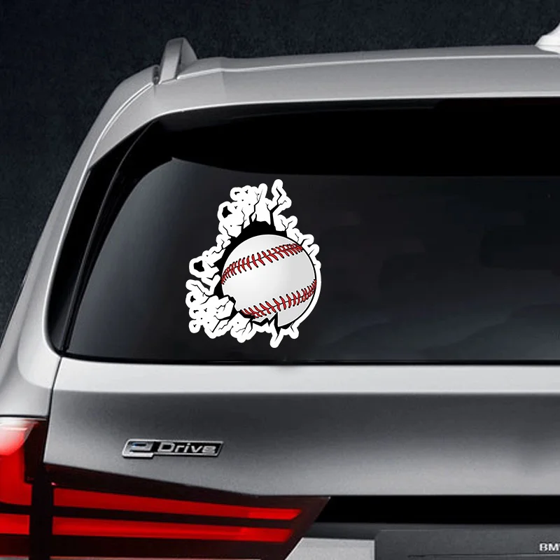 

Suitable for Cars, Laptops, Walls, Windows, Car Bumpers, Windshields Baseball Broken Waterproof Car Decal Decorative Sticker