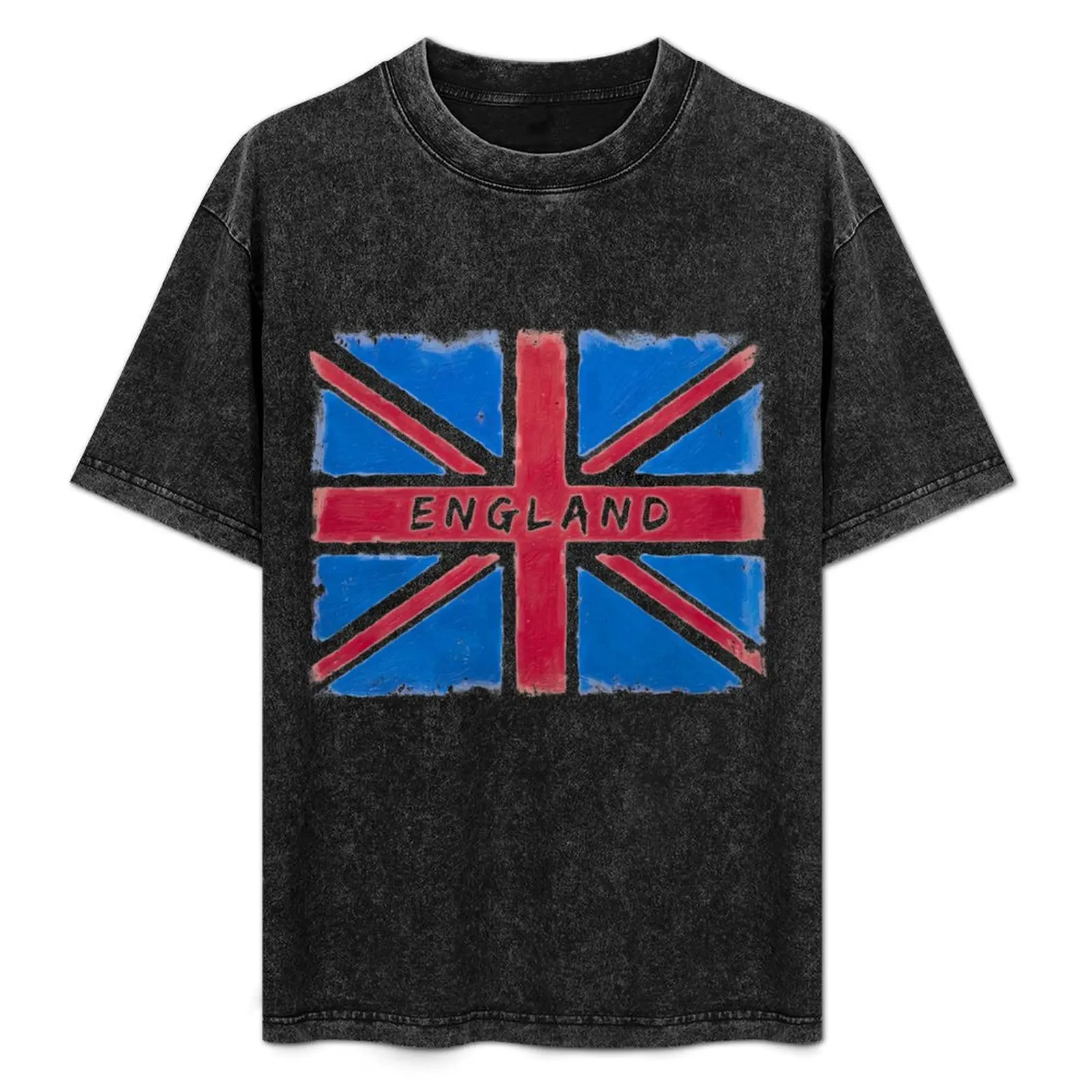 

England Vintage Union Jack Flag T-Shirt Casual Everyday Wear T-Shirt