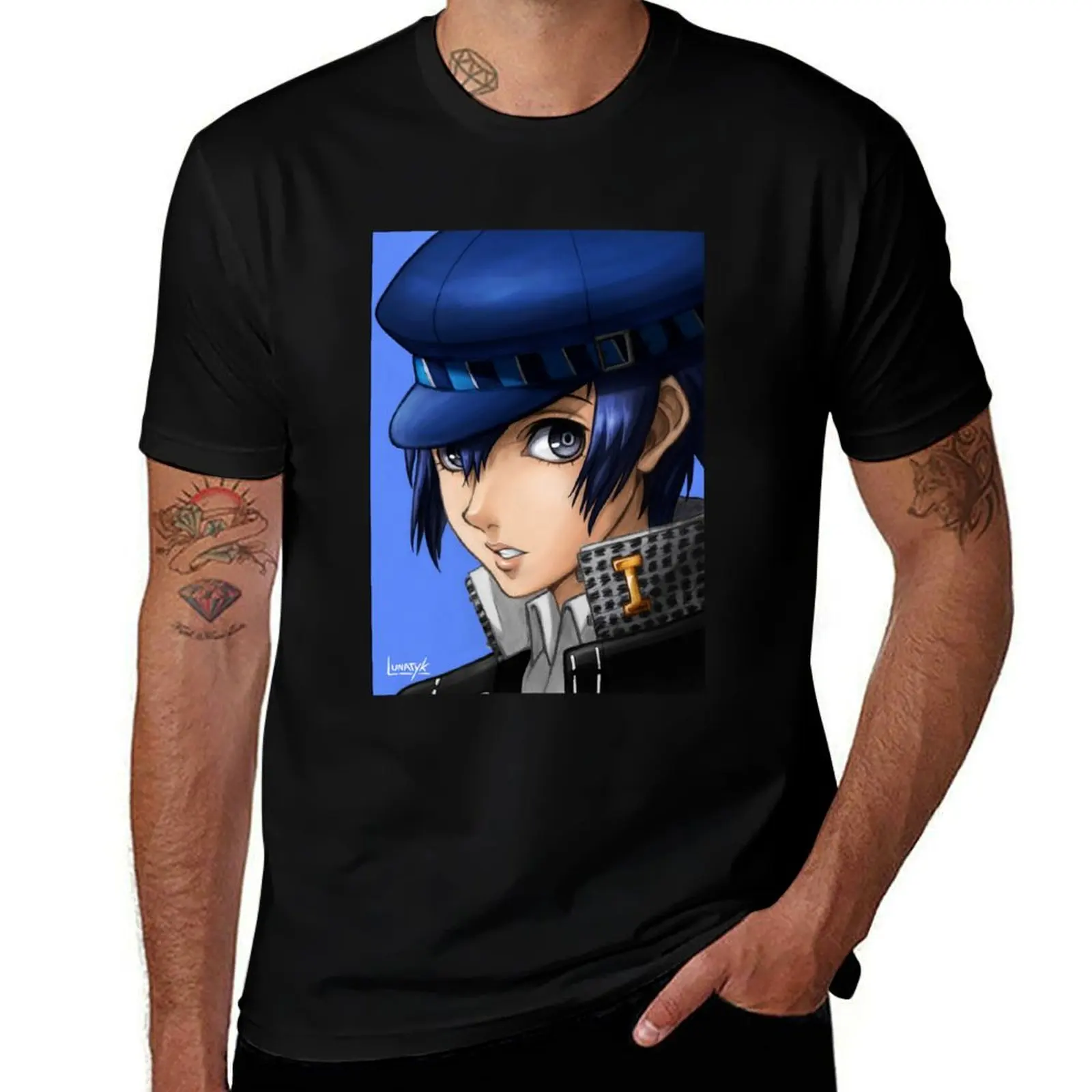 

Naoto Shirogane T-Shirt man t shirt cotton high quality anime t shirts oversize