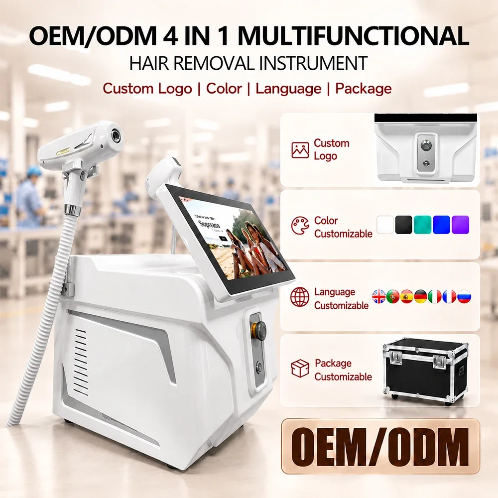 6000W FAC 6 Wave Laser Machine Soprano Diode Laser Hair Removal Picosecond Laser Tattoo Removal 2 In 1 Salon Skin Care Device
