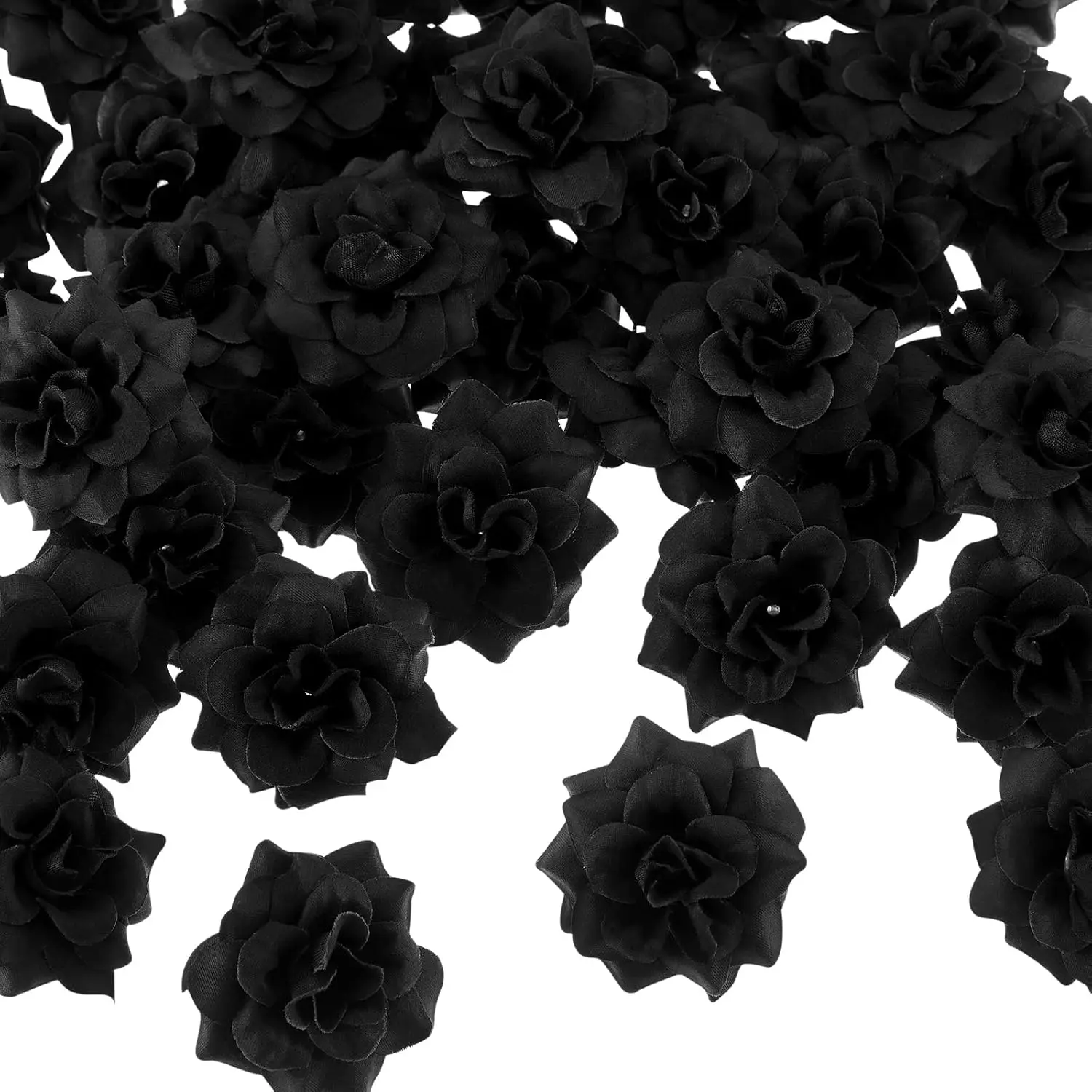 

50/100pcs Artificial Flowers Silk Rose Halloween Festival Wedding Bridal Bouquet Home Room Decor DIY Gift Garland Outdoor Garden