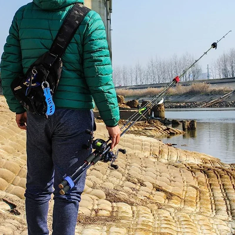 Portacravatte per canna da pesca Cinghie di fissaggio Cinture per ganci Cavo ad anello Fascette per cavi Cintura elastica Fascia avvolgente Accessorio per attrezzi da pesca all'aperto