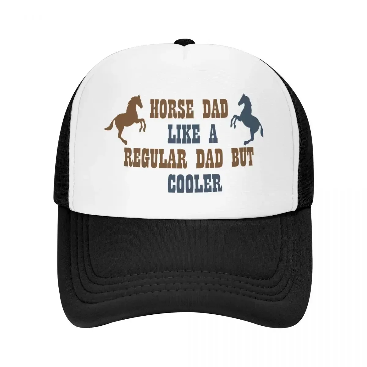 Horse dad like a regular dad but cooler,funny horse,Horse Baseball Cap Hat Man Luxury foam party Hat Women Beach Fashion Men's