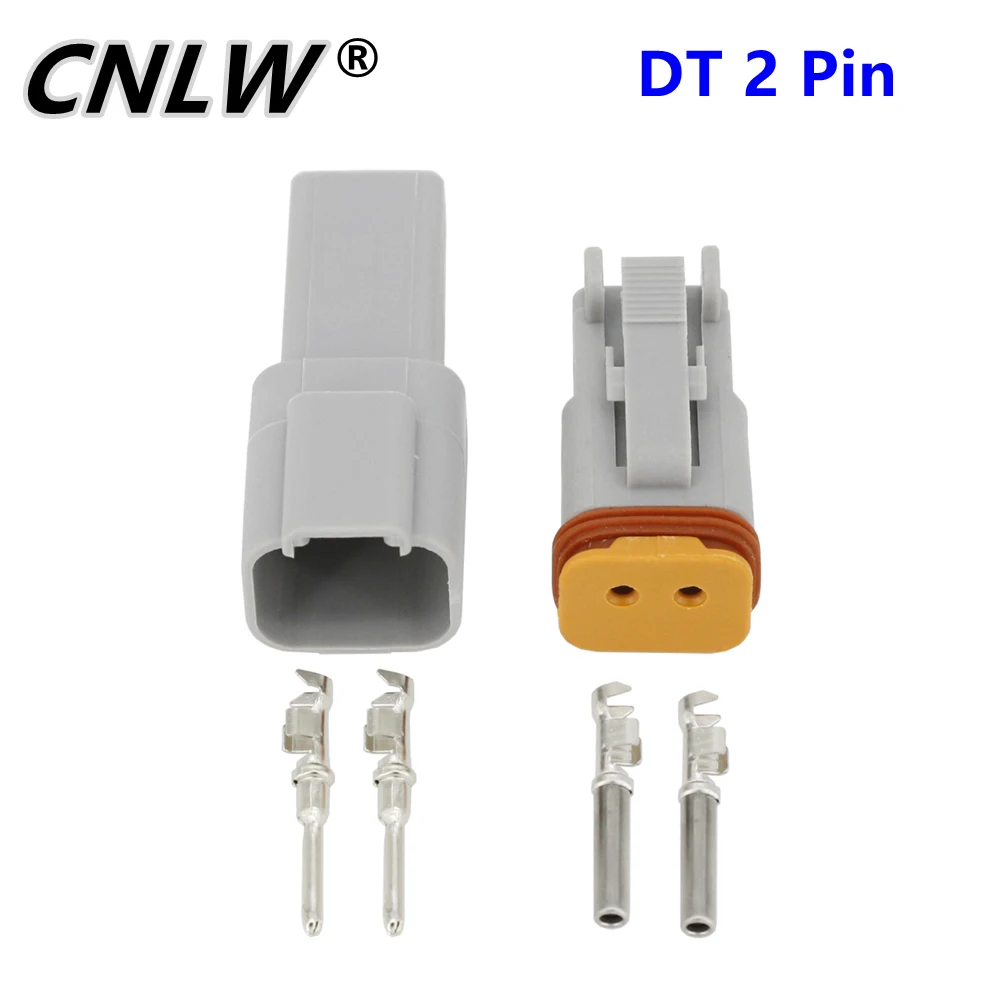 10 Sets DJ3021Y-1.6-11/21 DT Connectors 2 Pin DT04-2P/DT06-2S Automobile waterproof wire electrical connector plug 22-16AWG