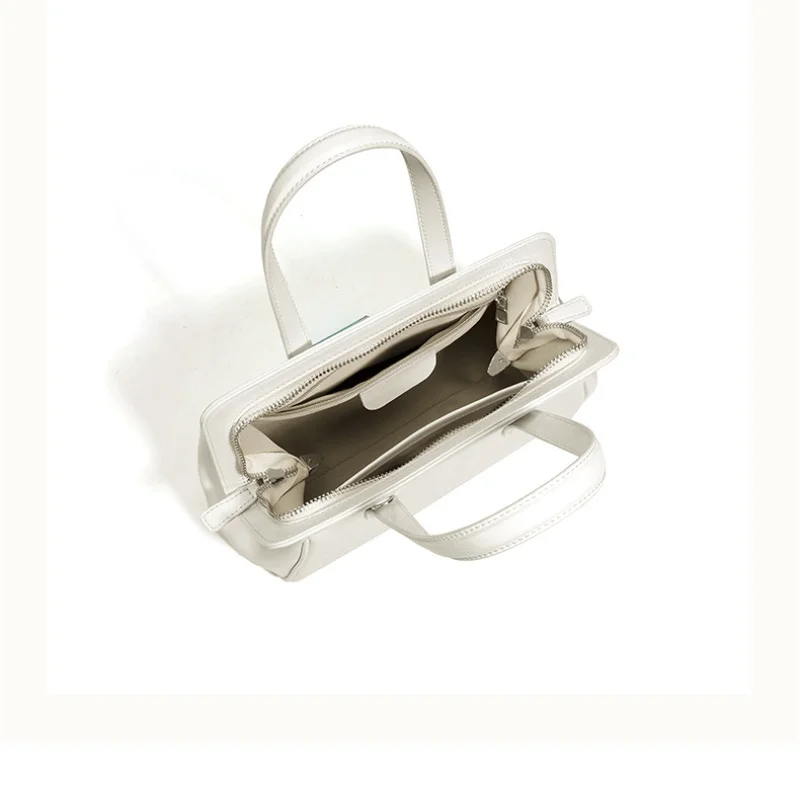 2025 luxo couro genuíno das mulheres saco do mensageiro nicho design cera de óleo vintage simples bolsa ombro feminino cor sólida tote