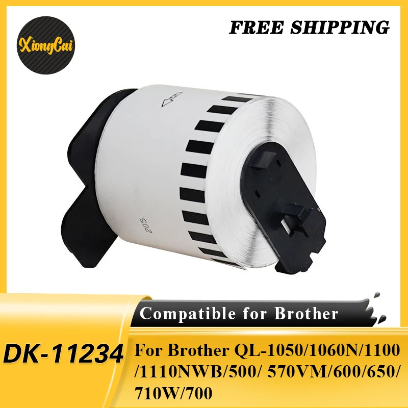 

5 рулонов DK-11234 DK-11247 DK-22211 DK-22212 термобумага для этикеток Brother QL-1050/1060N/1100/1110NWB/500/570VM/600/650/710W/700
