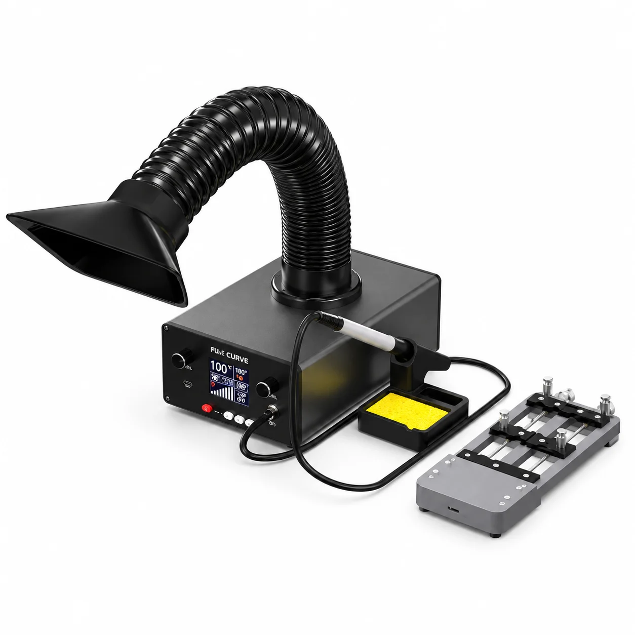 JHQ Mini Soldering Fume Extractor Smoke Purifier Air Filter for Wood Acrylic Fabric Laser Cutting Engraving Machine