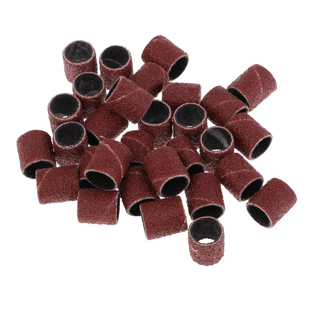 Electric Machine Sanding Bands Fine Grit Sandpaper Rings for DIY Wood Chipper Blade Replacement