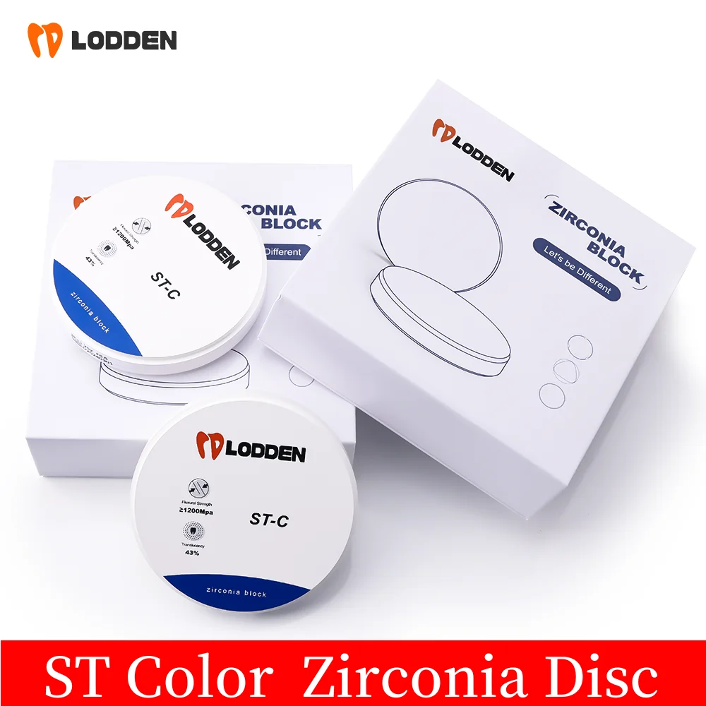 ST Color Zirconia Blocks Pre-shaded 98MM Dental Lab Materia Translucent Ceramics for CAD CAM Milling Block 10-25mm Thickness