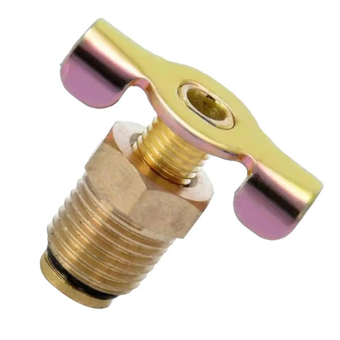 

LETAOSK 1/4" NPT Brass Drain Valve Petcock for Air Compressor Water Tank