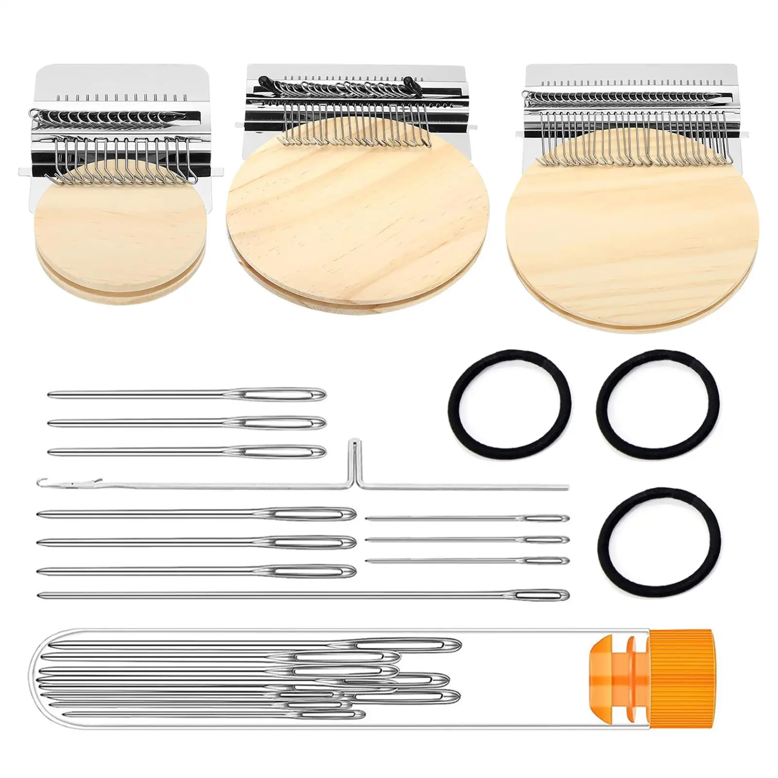 

Beginner Darning Weaving Kit 14/21/28 Hooks Patch Repair Mending Tools Small Knitting Accessories Sewing Craft Supplies