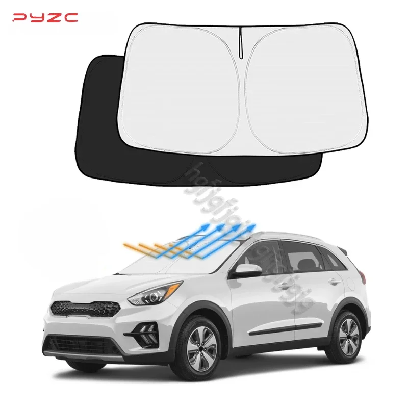

For Kia NIRO 2017-2020 2021 2022 2023 2024 Car Windshield Sunshade Cover Front Window Sun Shade Visor Car Interior UV Protection
